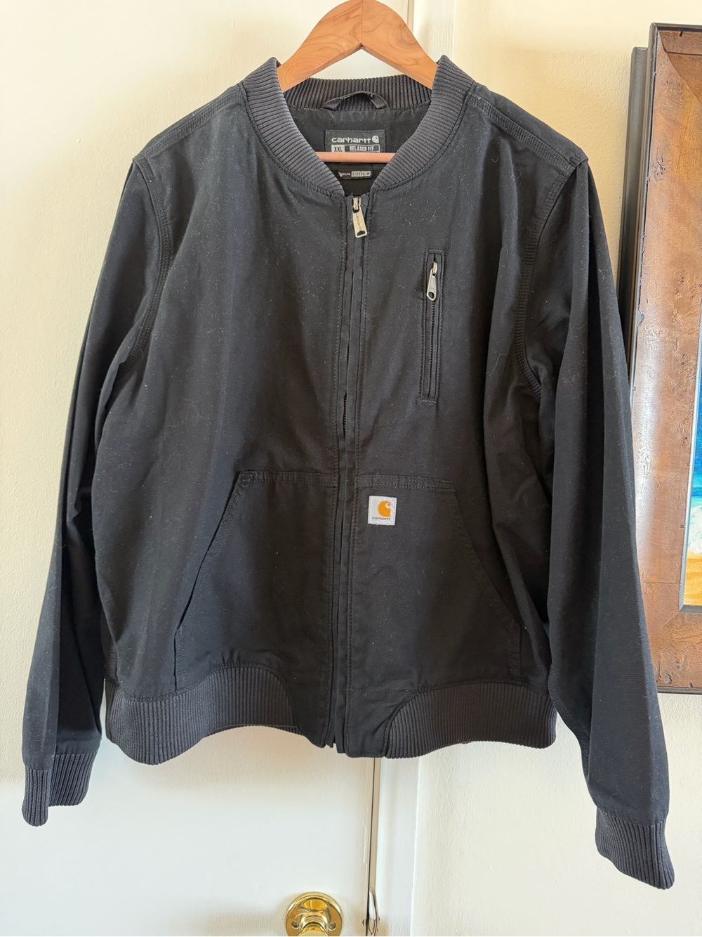 Carhartt Black Relaxed Fit Work Jacket (XXL)